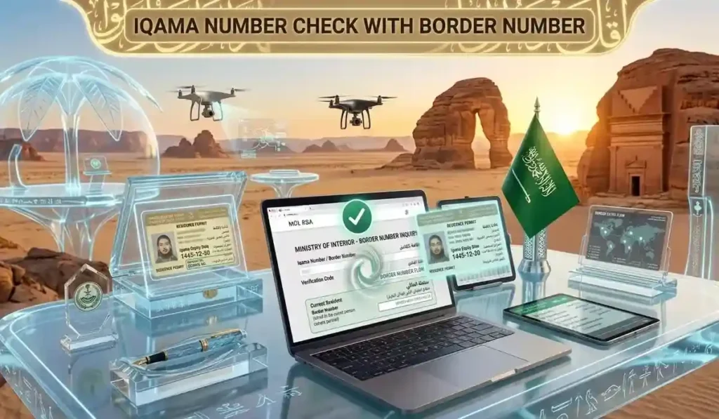 Iqama Number Check with Border Number
