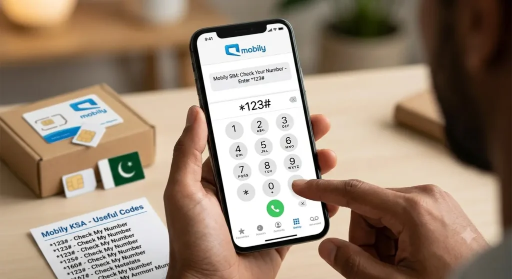 Mobily SIM number check code