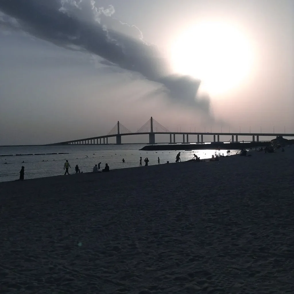 Al Bateen Beach Abu Dhabi at sunset