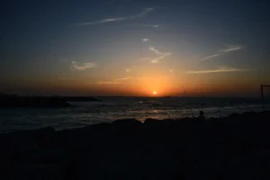 Al Khan Beach Sharjah at sunset