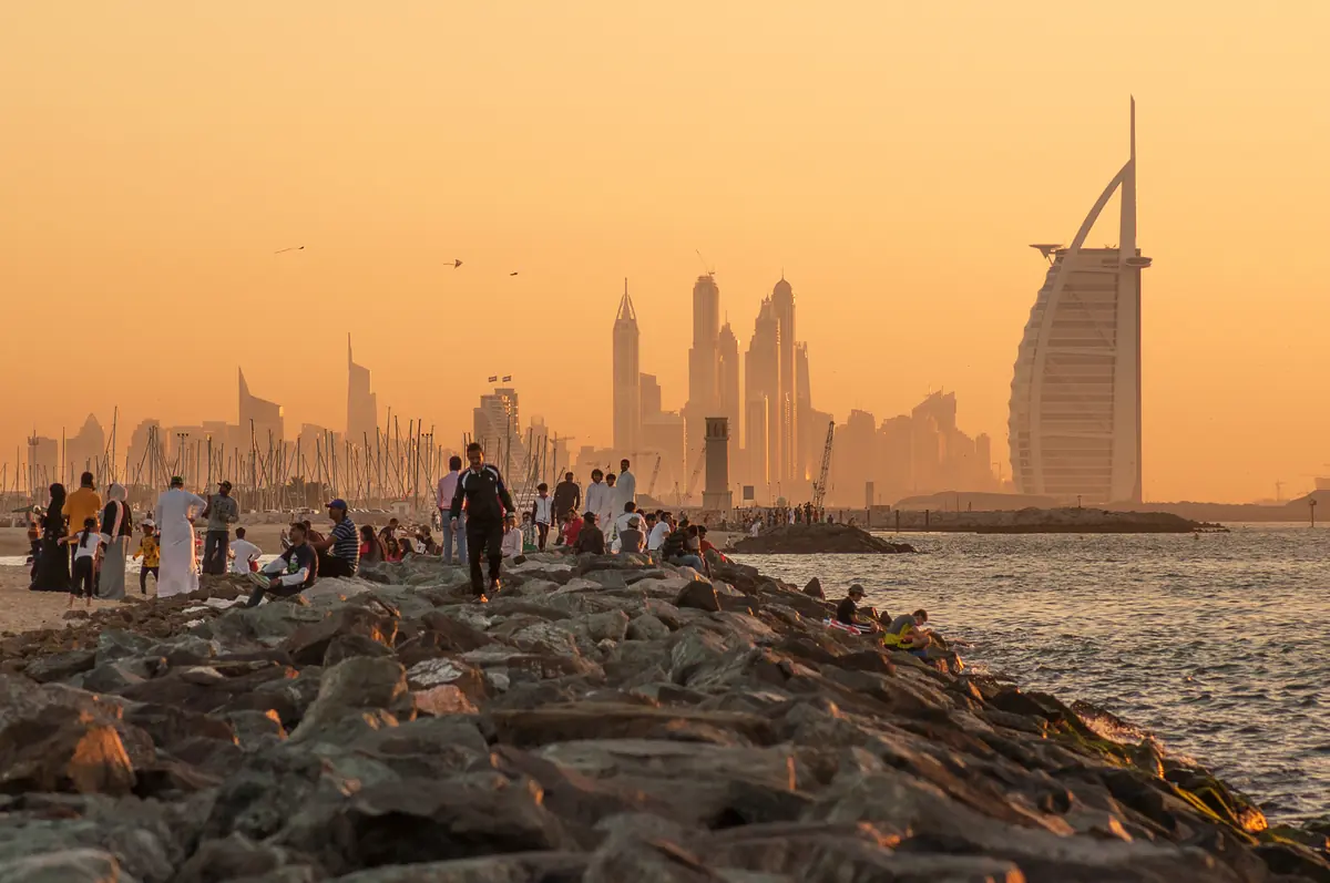 Sunset at Jumeirah Beach Dubai