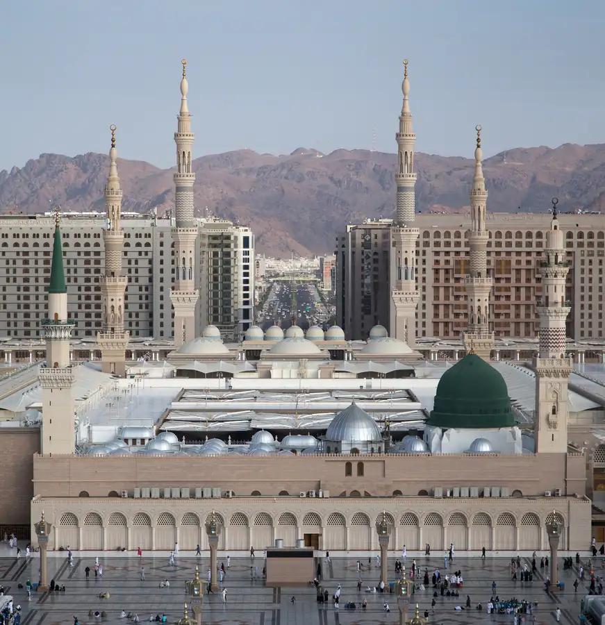 Prayer time Madinah — Masjid an-Nabawi, the Prophet's Mosque in Madinah