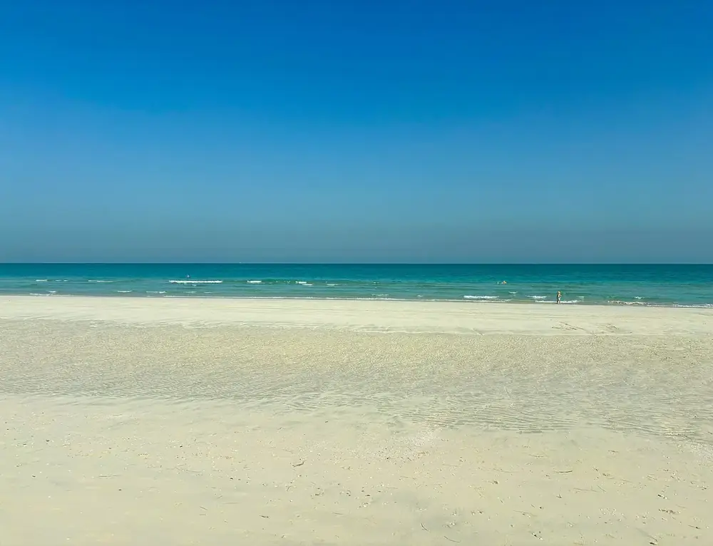 Quiet morning at Saadiyat Beach Abu Dhabi
